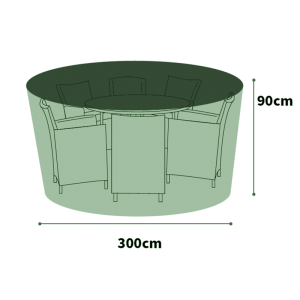 Ultimate Protector Circular Patio Set Cover - 8 Seat - Green