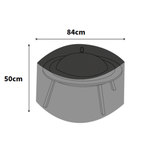 Ultimate Protector Large Round Fire Pit Cover - Charcoal