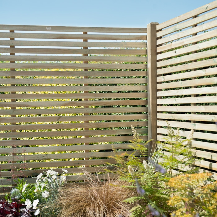 Hartwood 6' x 6' Slatted Pressure Treated Fence Panel