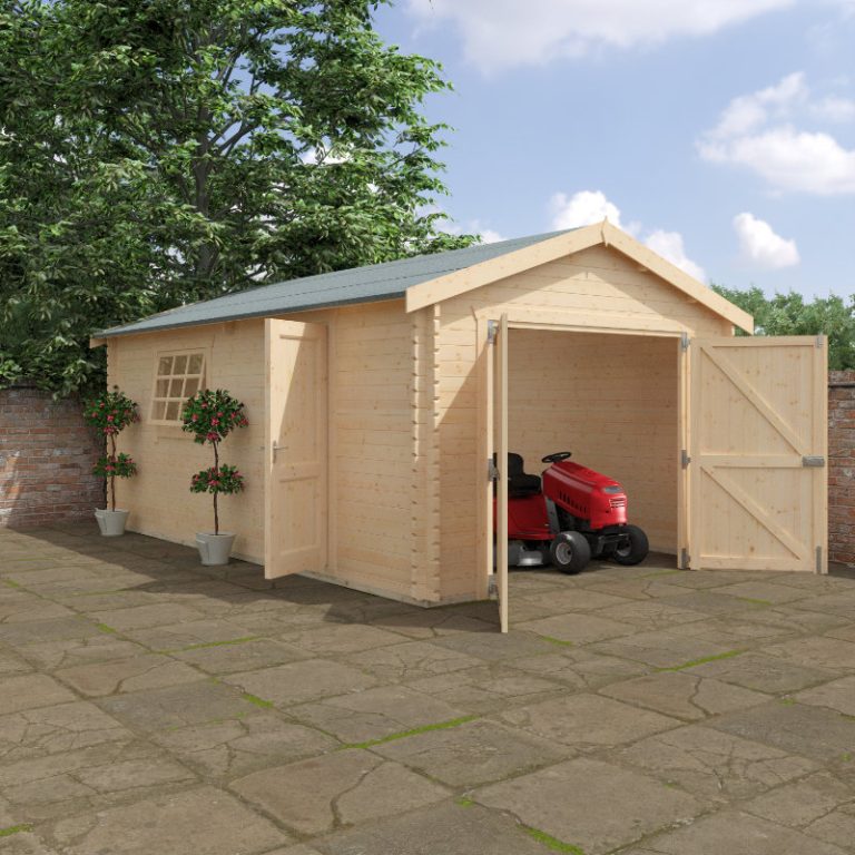 Redlands 20' x 12' Wooden Garage - 44mm