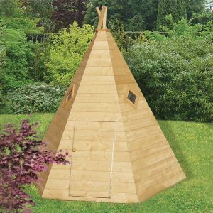 7x6 Shire Wigwam Kids Wooden Playhouse