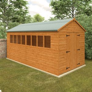 Redlands 8' x 16' Shiplap Apex Heavyweight Workshop