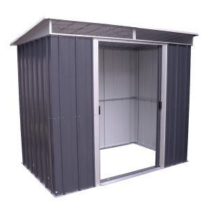 YardMaster 8' x 5' Double Sliding Door Toplight Deluxe Pent Metal Shed