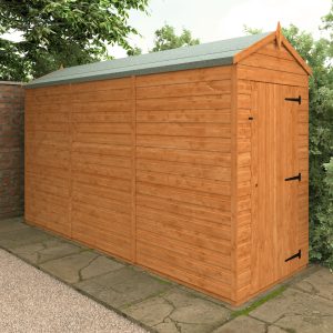 Redlands 4' x 12' Windowless Shiplap Modular Apex Shed